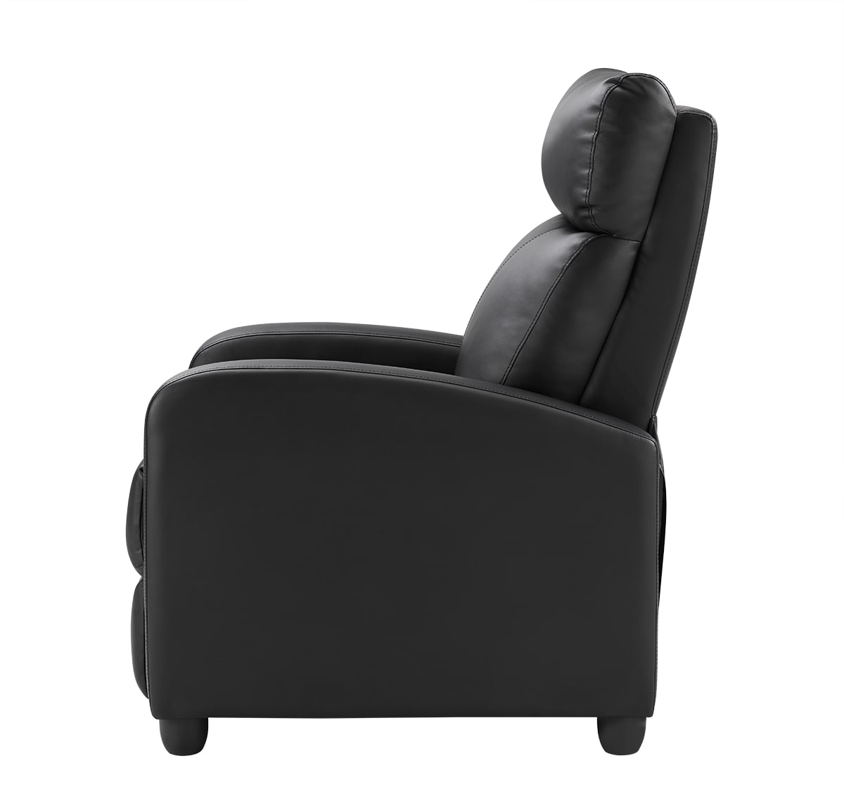 Comfortable Single-Seat Manual Recliner Chair | PU Leather Upholstery | Perfect For Small Spaces_voghion.com